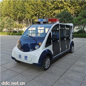  5-8座位封闭式电动巡逻车 可拆卸门窗